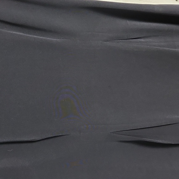 Krizia 100% silk lined tailored cap sleeve dress italian size 38 US 4 soft black - Picture 8 of 8